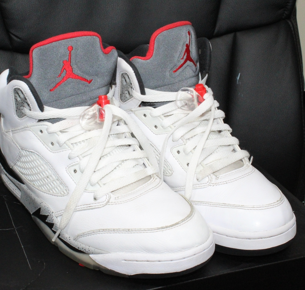 jordan 5 white cement